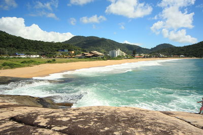 Scenic view of sea against sky