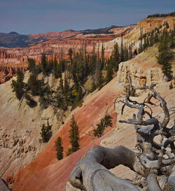 Panoramic view of rock formations