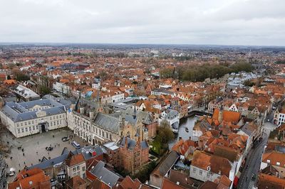 High angle view of cityscape