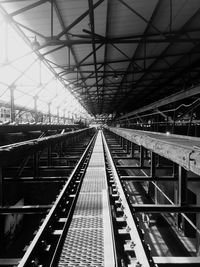 View of railroad station platform