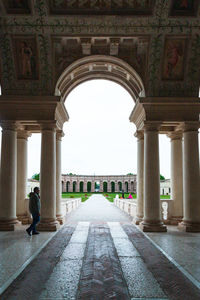 Corridor of historic building