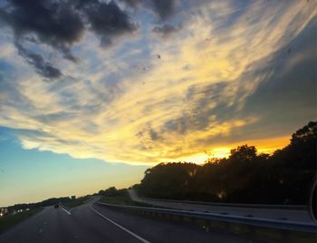 Road passing through landscape