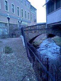 View of canal along buildings