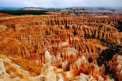 Panoramic view of rock formations