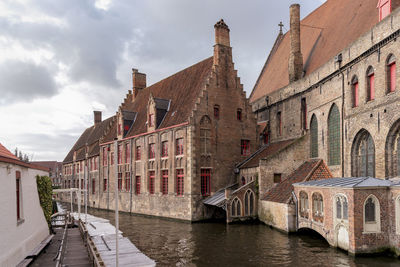 Bruges, canals in the old part of the city 