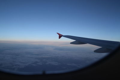 Airplane flying in sky