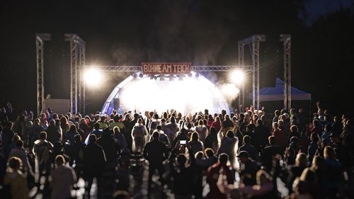 Crowd at music concert