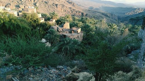 Panoramic view of landscape against mountains