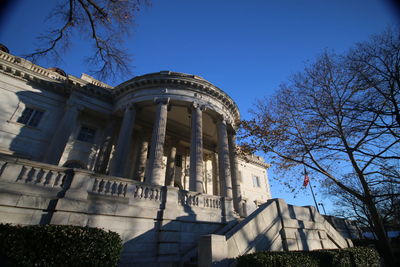 Low angle view of historical building against sky