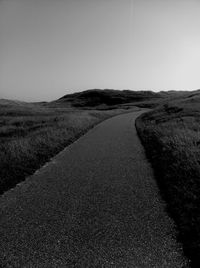 Road along landscape