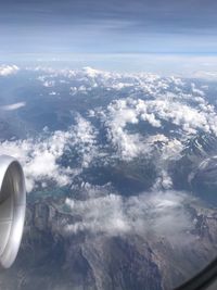 Aerial view of landscape against sky