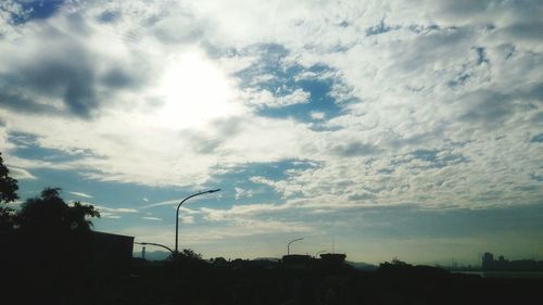 Low angle view of cloudy sky