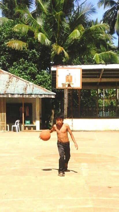 Basketball reaching child's dream