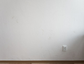 Close-up of white wall at home