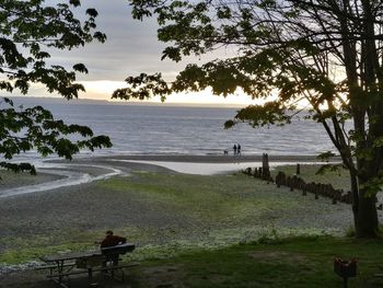 Scenic view of sea against sky