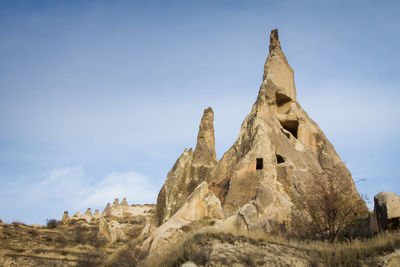 Landscapes in cappadocia beautiful mountains in turkey