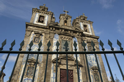 Low angle view of historical building against sky