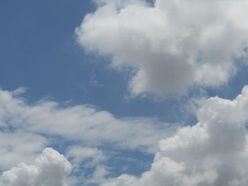 Low angle view of clouds in sky