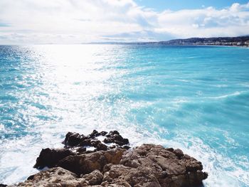 Scenic view of sea against sky