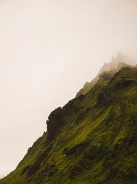 Scenic view of mountains against clear sky