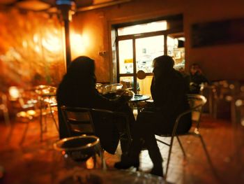 People in restaurant