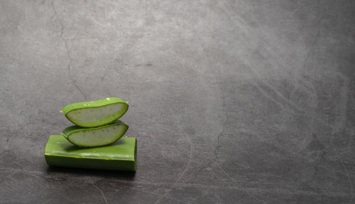 Close-up of food on table