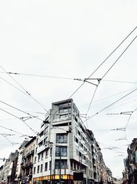 Low angle view of buildings against sky