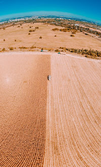 Scenic view of desert against sky