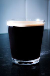 Close-up of coffee on table