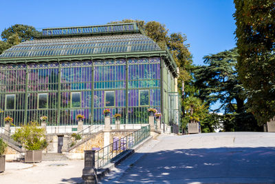 View of building against blue sky