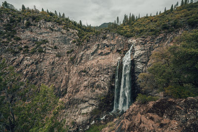 Scenic view of waterfall