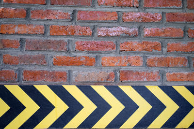 Close-up of yellow wall