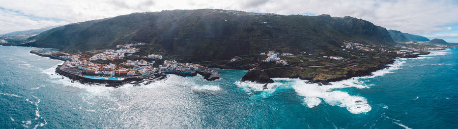 Panoramic view of sea against sky