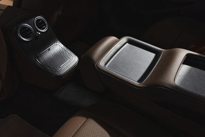 High angle view of vintage car