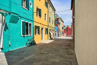 Street amidst buildings in city