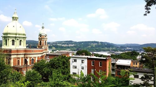 View of church against cloudy sky