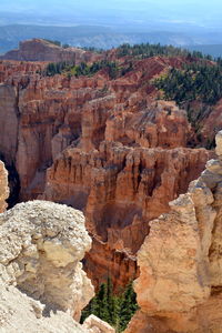 View of rock formations