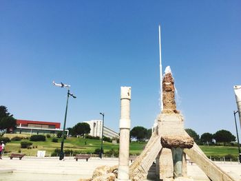 Built structure against clear sky