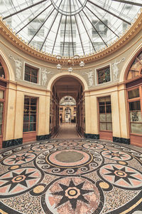 View of ornate ceiling of building