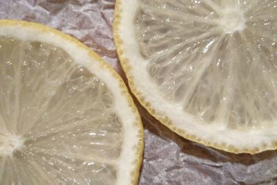 Close-up of lemon slice