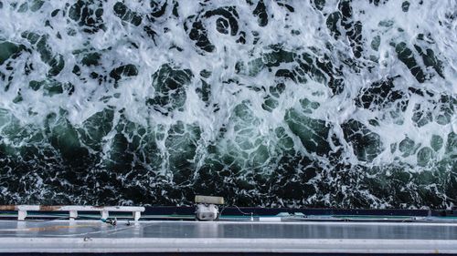 Swimming pool in sea