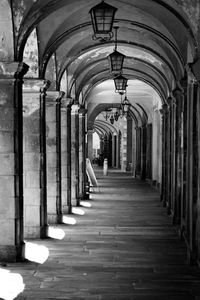 Corridor of historic building