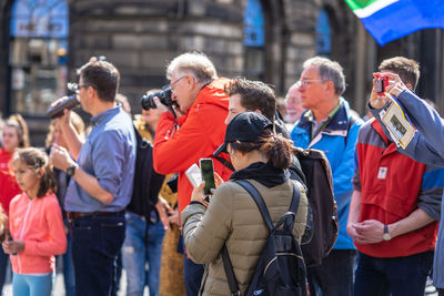 Group of people standing outdoors