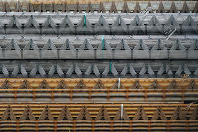 Full frame shot of metallic structure