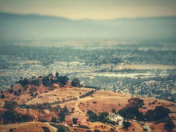 Aerial view of landscape