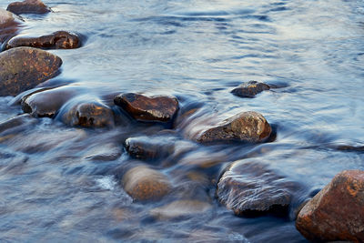 Scenic view of sea waves