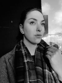 Portrait of beautiful young woman