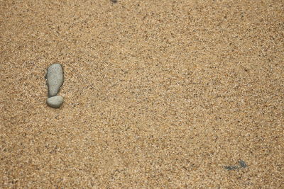 Close-up of sand on beach