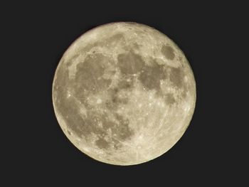 Scenic view of moon against sky at night