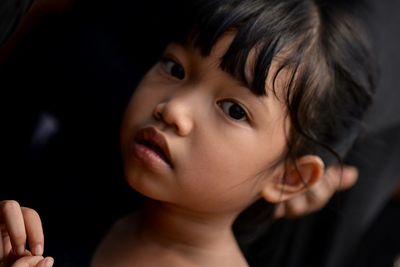 Close-up portrait of girl